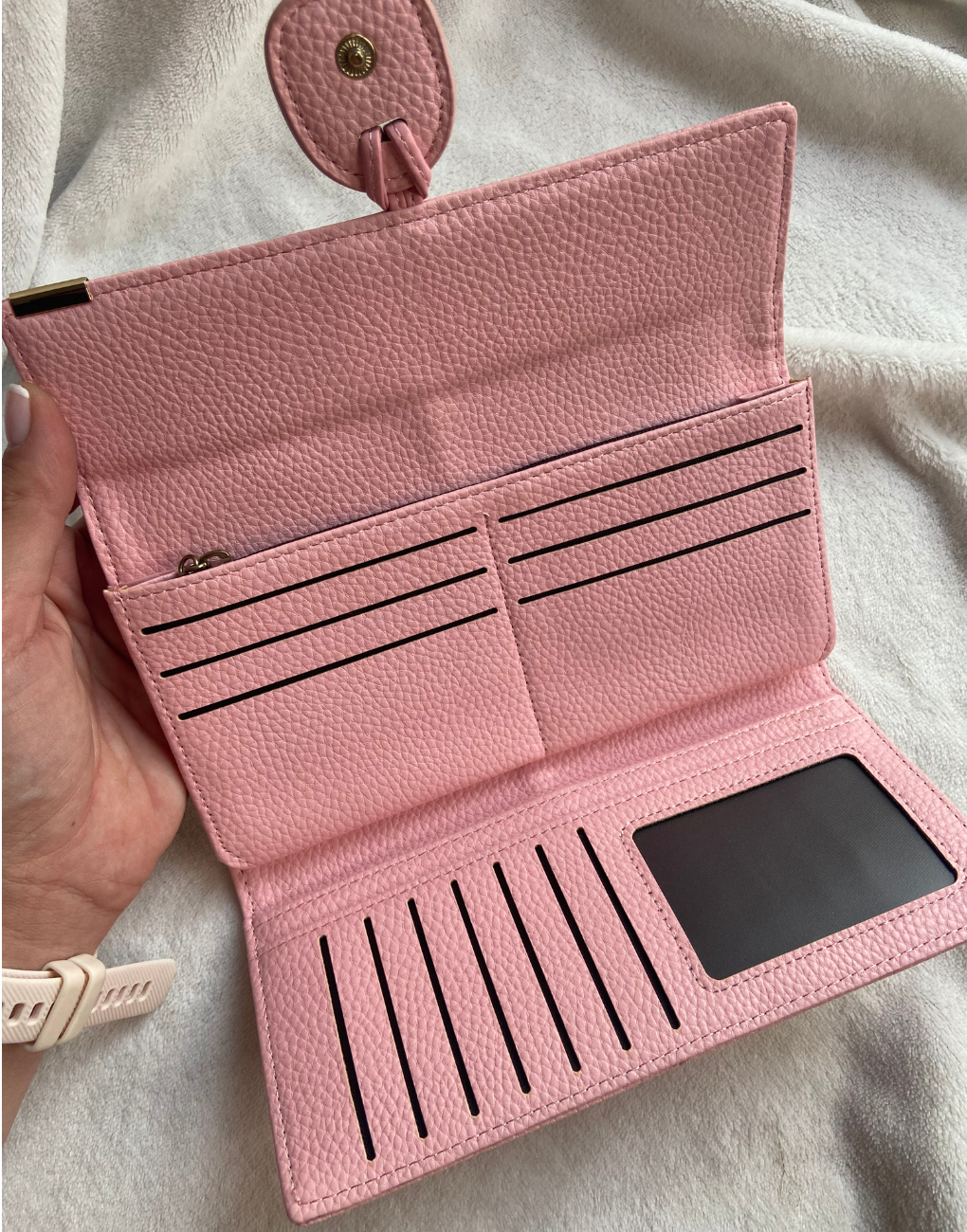 Billetera de mujer rosa