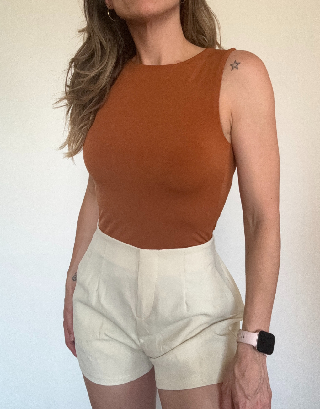 Body halter Zarah sin mangas