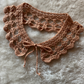Cuello decorativo tejido a mano crochet