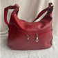 Bolso de mujer doble cierre color rojo