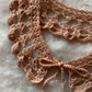 Cuello decorativo tejido a mano crochet