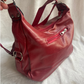 Bolso de mujer doble cierre color rojo