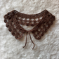 Cuello decorativo tejido a mano crochet