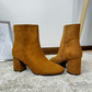 Botines de gamuza Alexa camel