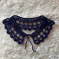 Cuello decorativo tejido a mano crochet