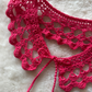 Cuello decorativo tejido a mano crochet