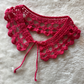 Cuello decorativo tejido a mano crochet