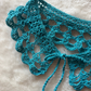 Cuello decorativo tejido a mano crochet