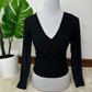 Polera cruzada manga larga Elena