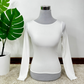 Polera básica cuello halter manga larga Sandy