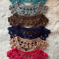 Cuello decorativo tejido a mano crochet
