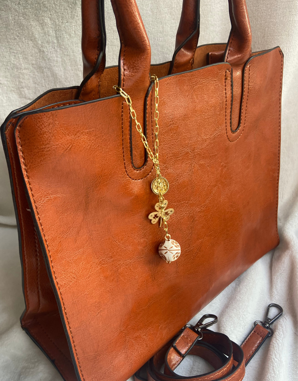 Cartera Vania color camel