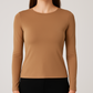 Polera básica cuello halter manga larga Sandy