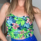 Top floreado Violeta sin mangas